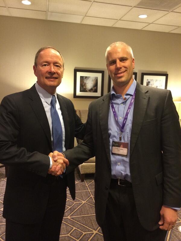 CraigJeske's tweet photo. Had the pleasure of meeting a great speaker & great American in General Keith Alexander (ret) today #CitrixMobilityDC http://t.co/V0suyy1WTV