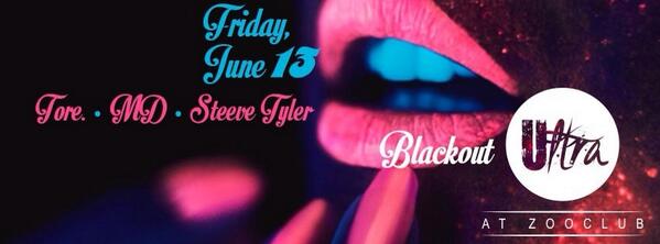 Ultra BlackOut, vendredi @ <a href="/ZOOclub_yFiesta/">ZOOclub y Fiesta!</a> #Ultra #Edm