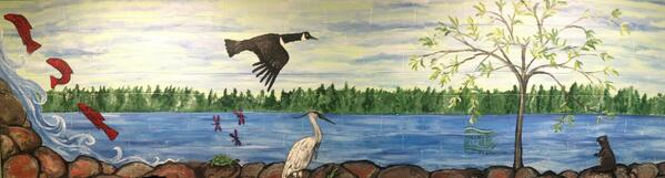 Check out @RHMcgregor wildlife mural by students and artist Katherine Laco from the friends of Greenbelt Organization
