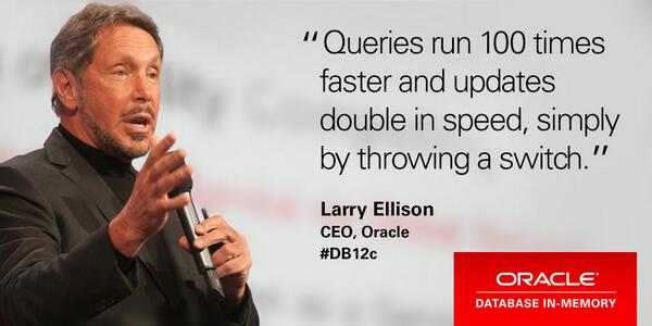 OracleDatabase's tweet image. MT @Oracle: Accelerate to Real-Time: Take #OracleDBIM for a test drive. Here&apos;s how: bit.ly/1q0WaVS #DB12c