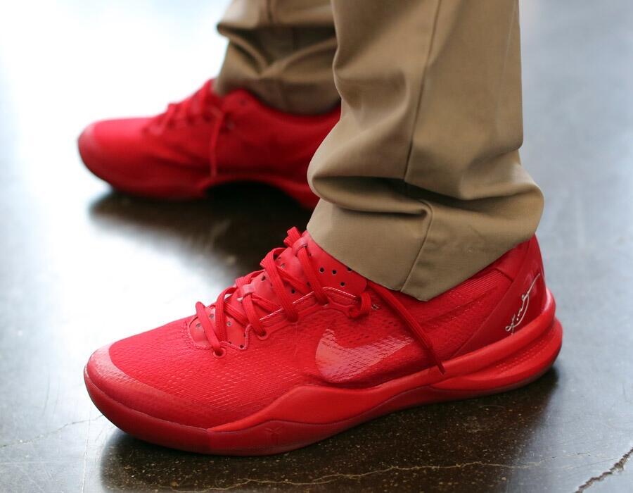 All red kobe 8 hot sale