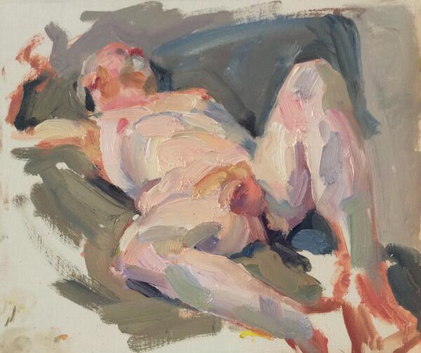 Tim Benson 💙 в Твиттере: "#art #nude #painting 'Reclining nu