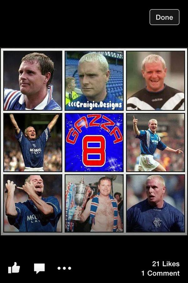 debsb1978's tweet image. “@MarkYidd: Spurs n rangers legend .. Gazza http://t.co/6sZB0Qx55S” @gazza8gascoigne #popularman all over my timeline 😉💙 x