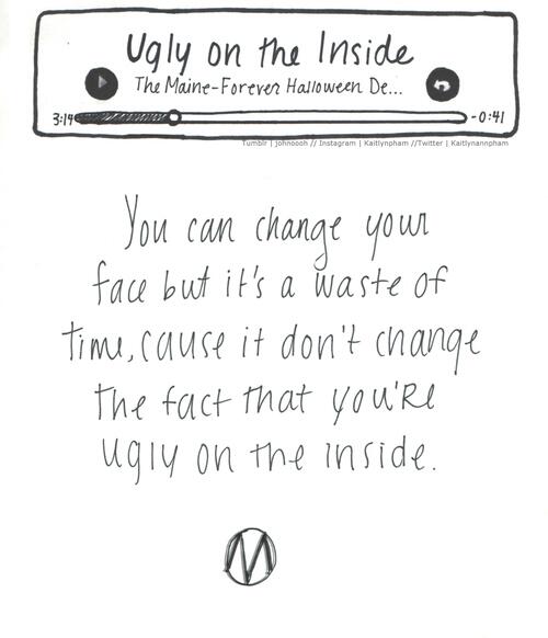 themaine's tweet photo. You can dye your hair 
Buy new clothes                          
Change your shoes
Rearrange your nose http://t.co/UcAbF1mJMr