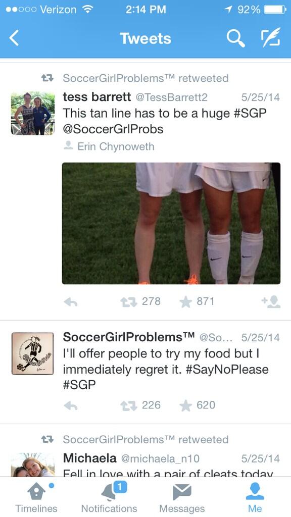 Our very own @erinchynoweth is famous! She was pictured on #SGP for her awesome tan lines #whitelegs #tanknees #pnhs