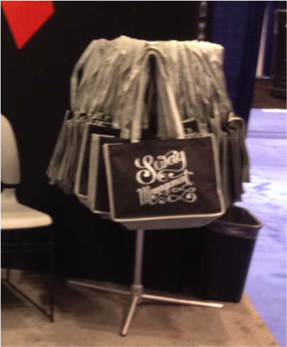 SwagManagement's tweet photo. I see Swag Bags! Stop by booth #560 to get a #SwagManagement Guide + grab a swag bag to hold your goodies. #IRCE2014 http://t.co/sxhyypO0bK
