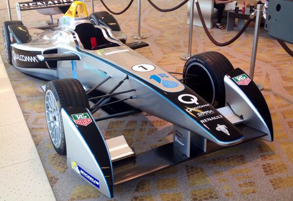 edisonintl's tweet photo. Is this the race car of the future? #goelectric. Next up at #EEI2014 -- driving electric transportation. http://t.co/IUg7YHNPV8