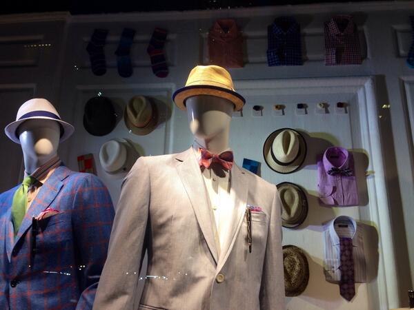 Window shopping, even Saks gets it. #pocketsquares #style