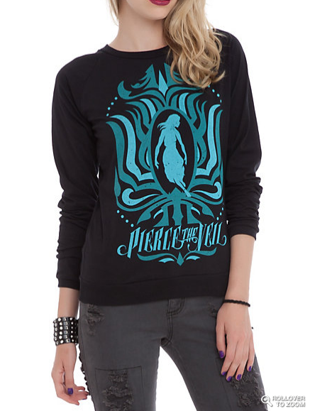 piercetheveil's tweet photo. Ladies, who's getting our new sweatshirt from @HotTopic? http://t.co/RwYb6ndRiF