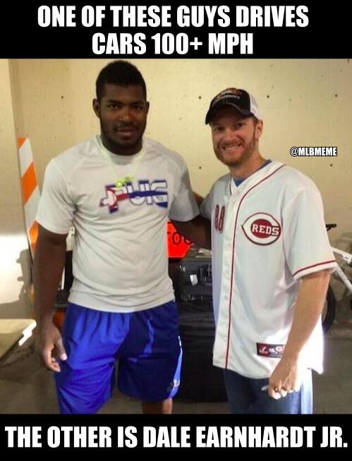 Mlb Memes On Twitter Yasiel Puig Vs Dale Earnhardt Jr Http T Co B7gl2debvb