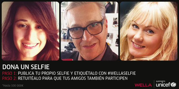 ¡Apoya la iniciativa de #WellaUNICEF con una simple "Selfie"! En la imagen te contamos cómo hacerlo...