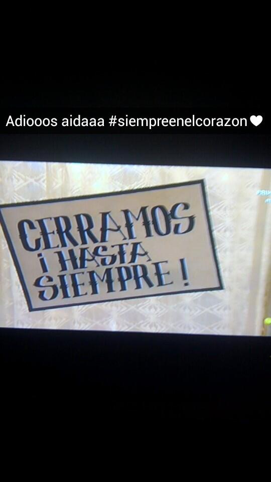 naiaraa4's tweet photo. Que boniiito finalll, los domingos ya no van a ser lo mismo... #aidaforever #AidaFinal http://t.co/dyIxBaQyE4