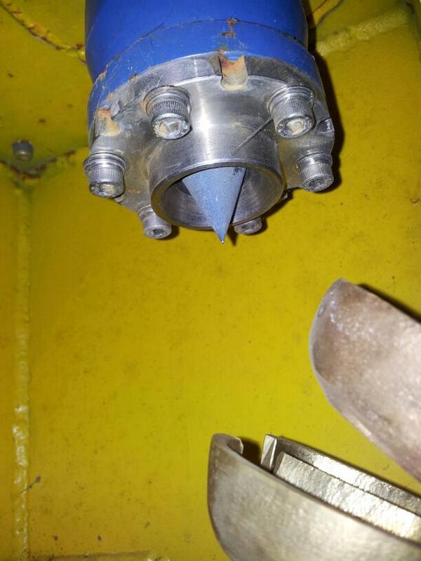 This is how a #microhydro turbine nozzle looks like.