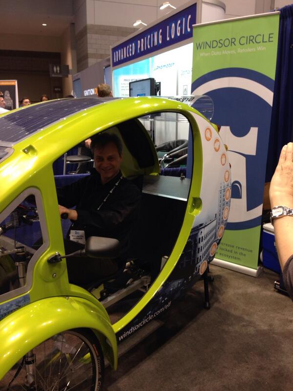 Biking the Elf at #IRCE <a href="/Windsorcircle/">Windsor Circle</a> booth