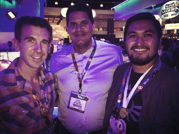 Reggie Fils-Aime, Nintendo of America President, with Paul Gale Network at E3 2014