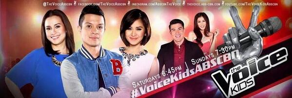 VoicePHBlinds's tweet photo. Kapamilya, our hashtag for this weekend is: #VoiceKidsABSCBN!  Saturday: 6:45pm Sunday: 7:30pm  Salamat! http://t.co/ZS2qhYctm1