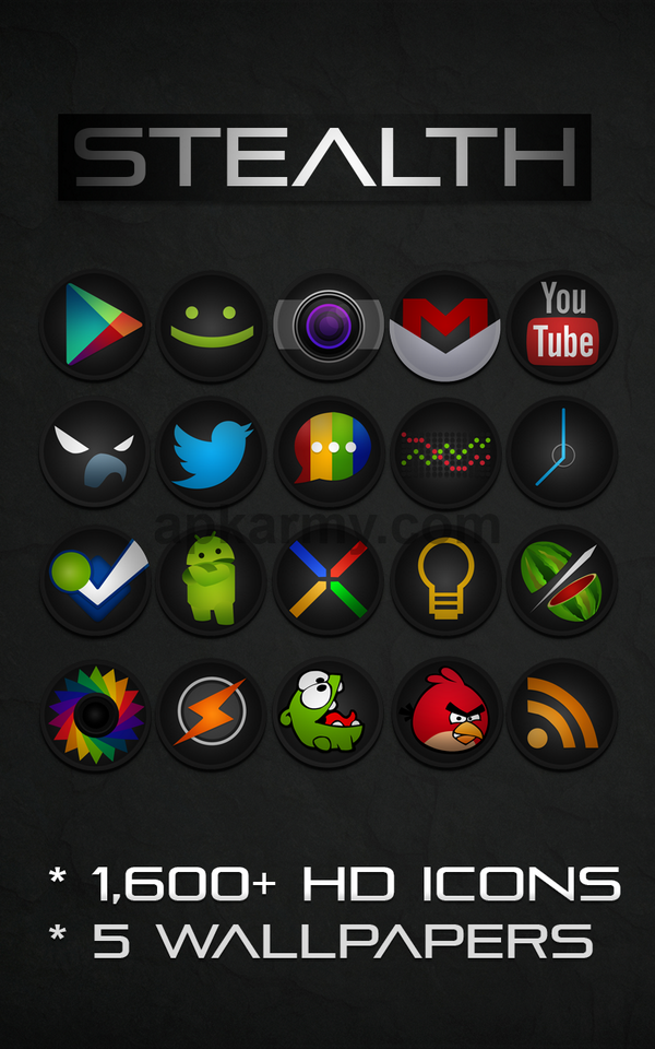 APKArmy's tweet photo. STEALTH - Icon Pack v2.4.7 APK Free Download

#IconPack #Android #APK #Stealth #PLLDay http://t.co/r5Zr03veYZ http://t.co/GKPA4wLNq3