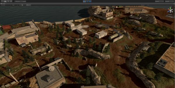 Tiago11F's tweet image. Here's a screenshot of the improved island taken inside the editor. Still WIP, hope you like it :) #gamedev #unity3d