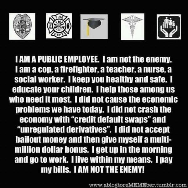 impishchimp's tweet photo. “@BadassTeachersA: I am a public employee! http://t.co/Yl02Qpil8N” #bced