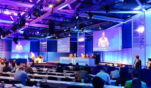 Dr Alex Hamilton supporting the  Medical students' motion for removing oversubscription #ARM2014 #ARMlive <a href="/TheBMA/">The BMA</a>