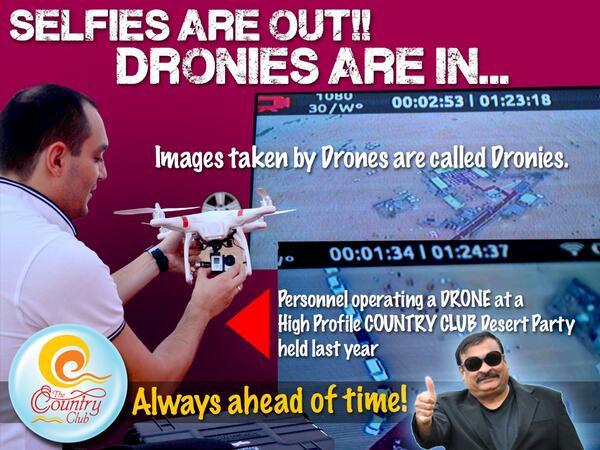 rajeevreddy_CC's tweet image. #selfies are out! #dronies are in… Welcome to the #imagerevolution!