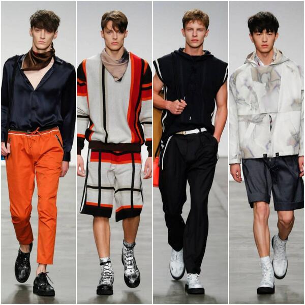 Urban_Tribe_'s tweet photo. Some runway looks from the Iceberg SS15 Men's show with hair by Franco Argento &amp; Urban Tribe team! #mfw #mmfw http://t.co/2pyJsGzwWS