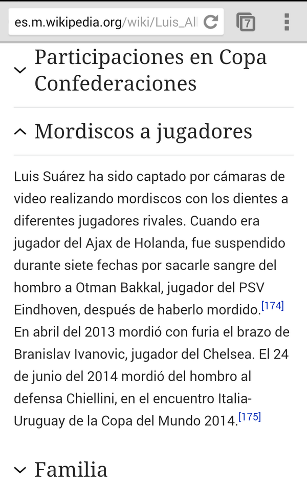 _luis16suarez_'s tweet photo. Que cabrones los de Wikipedia publicando mis mordiscos como profesional. http://t.co/ssGQc0xGa8