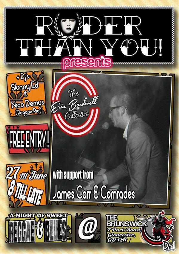 TonyReggae's tweet image. The Brunswick, Gloucester 
27th June 
FREE ENTRY