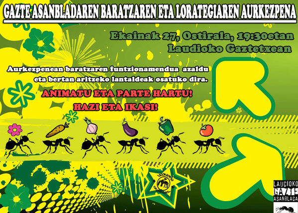 Ortu eta lorategia aurkeztuko dugu ostiralean. Animatu eta parte hartu! <a href="/aiaraldea/">Aiaraldea.eus</a> @topatuinfo @GazteIraultza