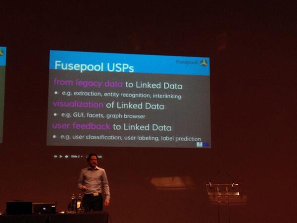 Fusepool's tweet image. The #usp of the #fusepool project helping to make it sustainable in the future #linkeddata #opendata