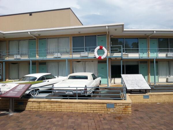 SummerMychal's tweet image. Where MLK was shot #ItsThatDeep