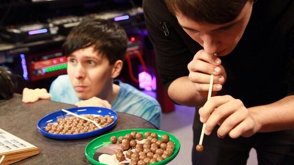 PhandomShip's tweet image. Someone photoshop this to make it look like Dan's intaking cocaine