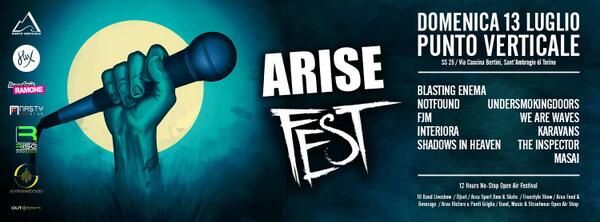 line up completa di #arisefest 13 luglio <a href="/puntoverticale/">punto verticale </a> clicca qui:goo.gl/u0evCO