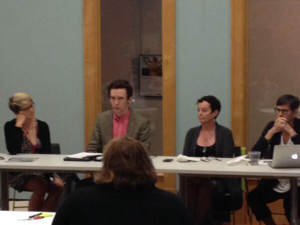 ShopSMartin's tweet image. The panel at #connectedlearning workshop. @Learning_Labs_  like YouMedia represented from all over #nextlibrary2014