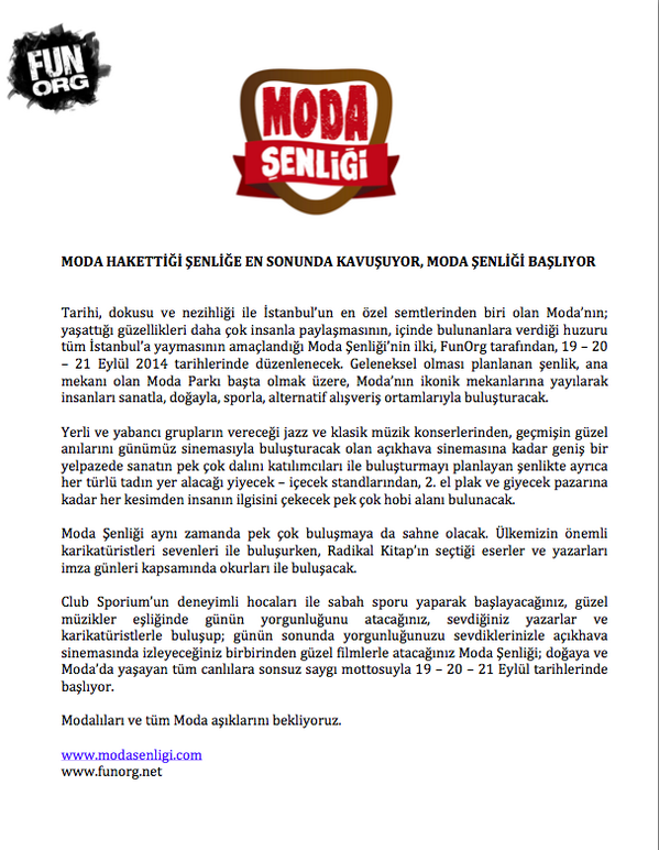 Modasenligi's tweet photo. Moda şenliği başlıyor 19-20-21 Eylül 2014 http://t.co/dxDcnNXaSK