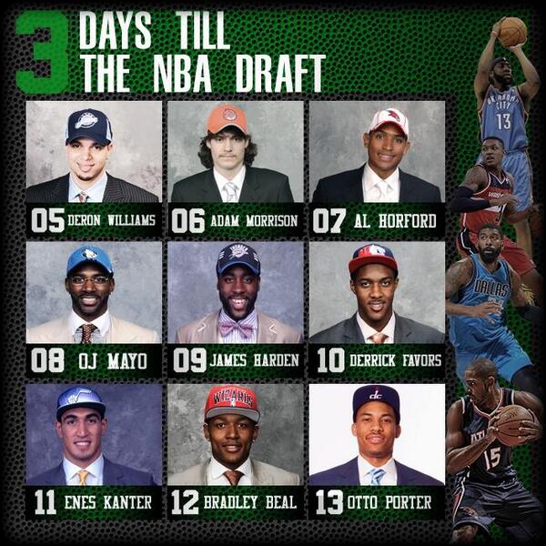 3 days until the 2014 #NBADraft presented by <a href="/StateFarm/">State Farm</a> on @ESPN!