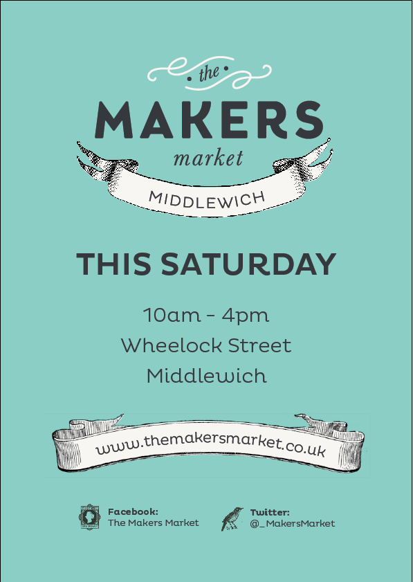 Middlewichmayor's tweet photo. This Saturday 28th July our Makers Market 10-4pm all along Wheelock Street @jonathanclerk @_makersmarket http://t.co/tOwlMjzWTg
