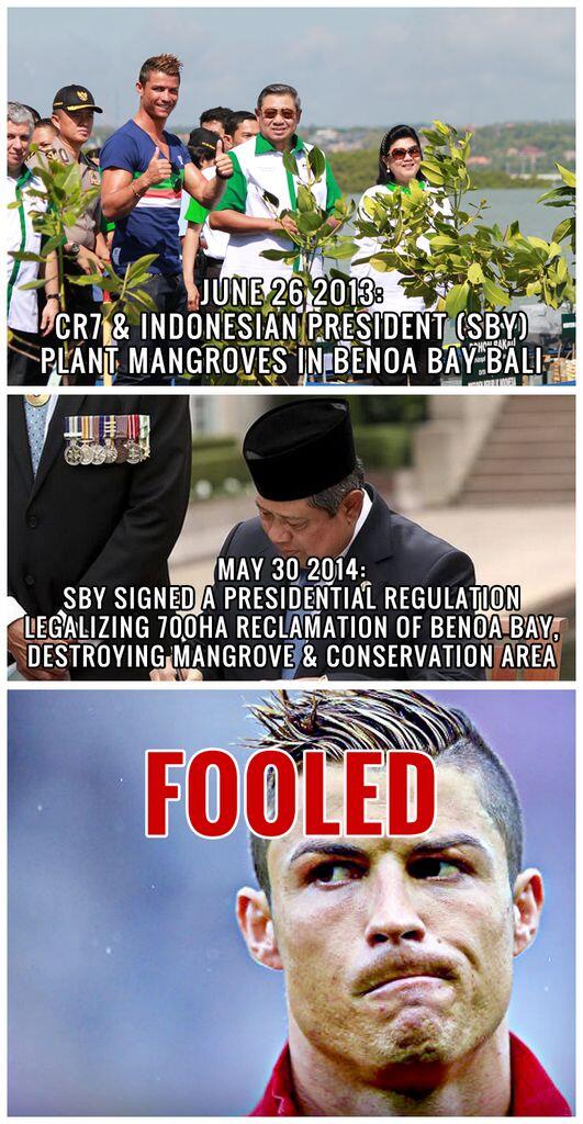 ladymagneto_'s tweet image. Hey @Cristiano you were used for publicity stunt by @SBYudhoyono! #CR7FOOLED