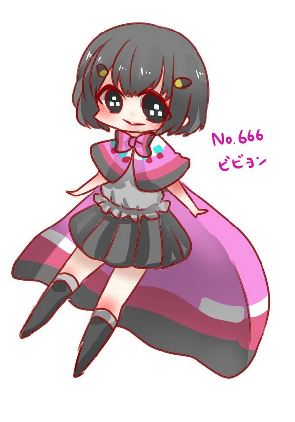 ট ইট র わた Np 666 ビビヨン 適当に言われた図鑑ナンバーのポケモン擬人化する Http T Co 2ljmhhetp9