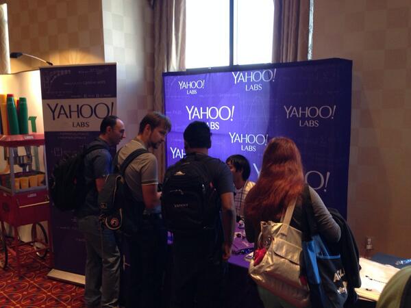 fkschmidt's tweet image. Meet our scientists at #acl14nlp. Stop by our booth for the latest @YahooLabs