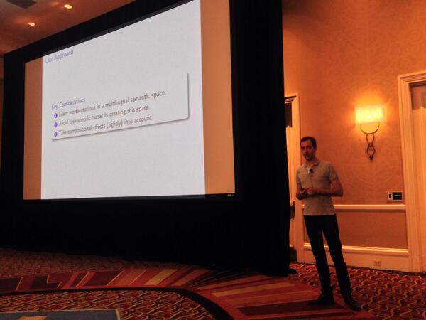 egrefen's tweet image. First of many ACL 2014 Oxford CLG papers being presented by Karl. #acl14nlp #acl2014