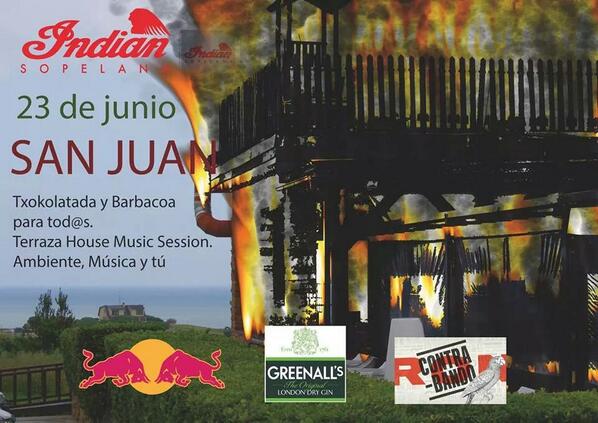 Esta noche San Juan. Barbacoa y chocolata gratissss.
House terraza music!!!!
Seeeee. Te esperamos