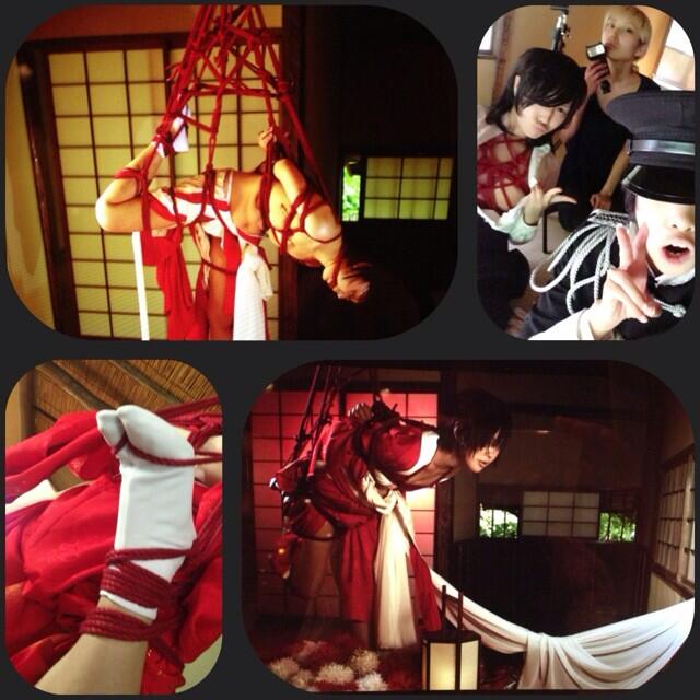 たぶんゆぅき 縛ってきたー ちょっと吊りさせてもらったよ とろまんさんが安全面の確認してくれてたから安心して縛れた 一番頑張ってくれたのはrenさんでね 本当信頼関係ないと出来ないと確信した 今日も大好き 男娼少年 Ren 写真 とろまん