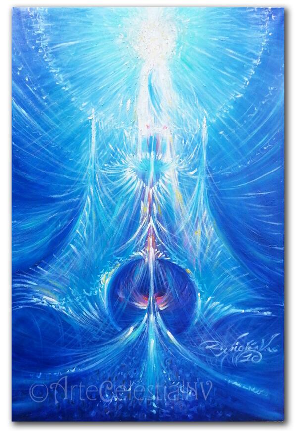 Artecelestialnv's tweet image. "Loor a gran devoción" from my "Nowadays" series.Find it @http://artecelestial.com #art #painting #instagram.