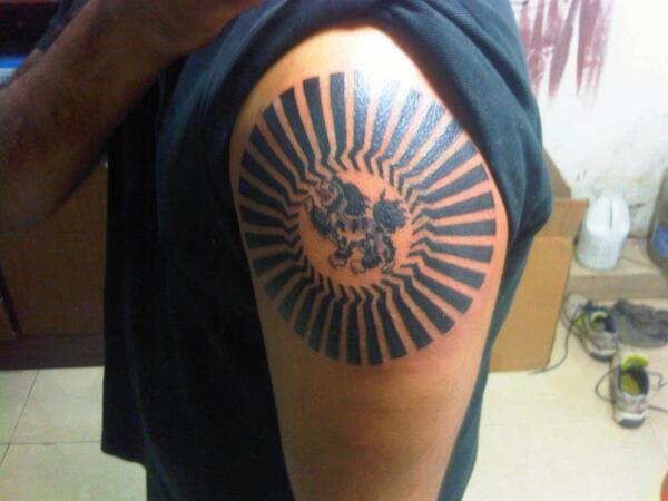 Autosaddict's tweet photo. #Snow #Lion #Rising #Sun #Tattoo ... - See more tattoo ideas on http://t.co/CZP8o73cCj http://t.co/Bdzfc3fjsc