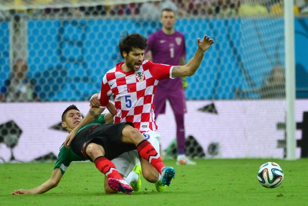 BBCSport's tweet image. HT: #CMR 1-2 #BRA &amp;amp; #CRO 0-0 #MEX. Brazil will win Group A if results stay the same. bbc.in/1o8Tk0y #WorldCup