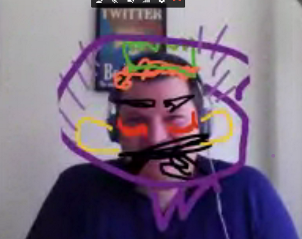 kylieslarson's tweet image. .... and the @mStonerinc meeting has officially fallen apart. Team effort to draw on @patrickjpowers #GoogleFun