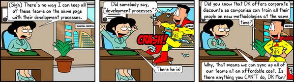 DevelopmentKnow's tweet image. The DK Advantage, Comic 3