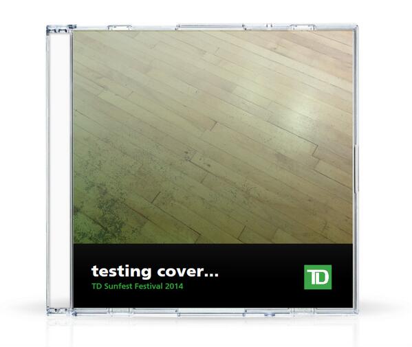 ALDEC89's tweet image. Check out my custom album cover from the TD Sunfest Festival 2014 brought to you by @TD_Canada! #TDMusic