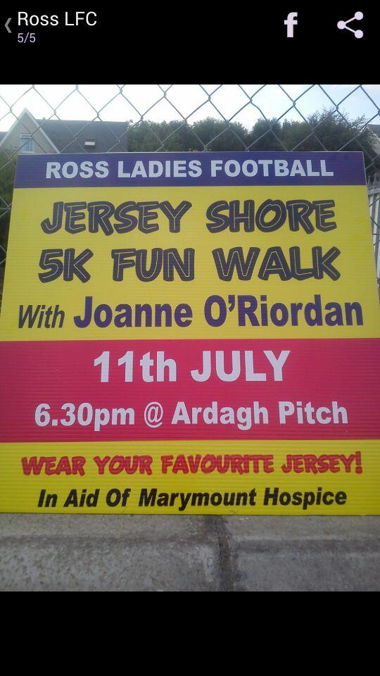 c_mennis's tweet photo. 5km fundraiser  #marymounthospice @RossLadiesFC http://t.co/OpKucNZ5Uj